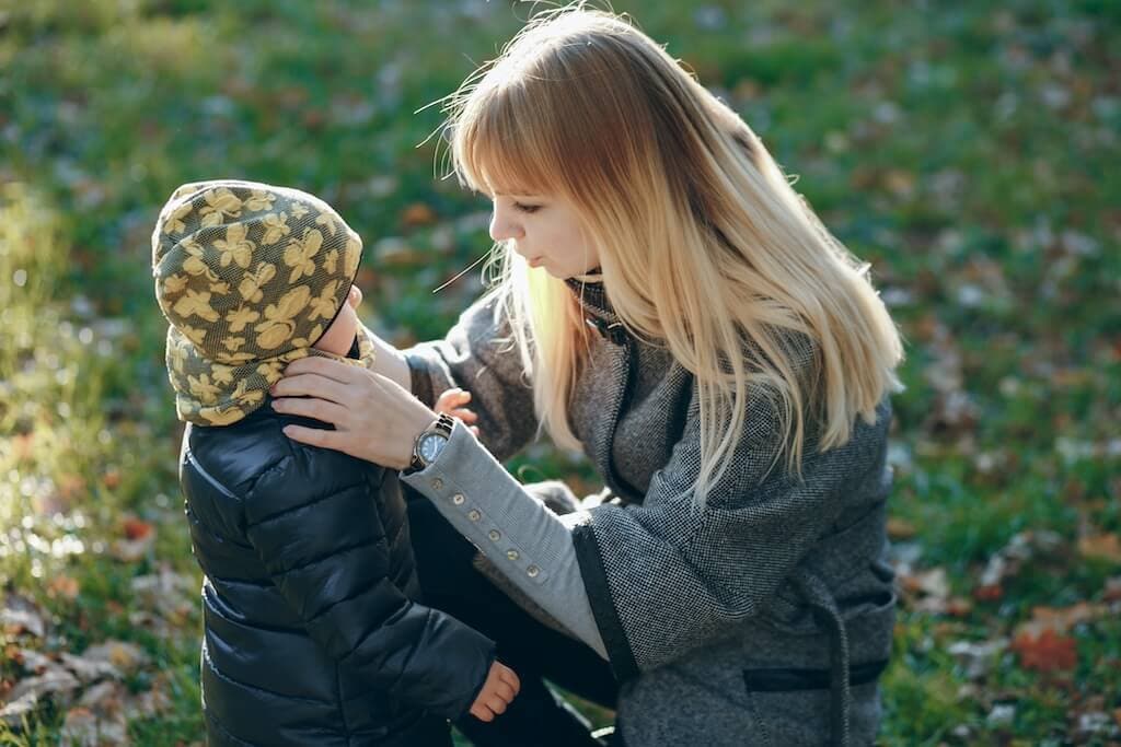 Child being cared for