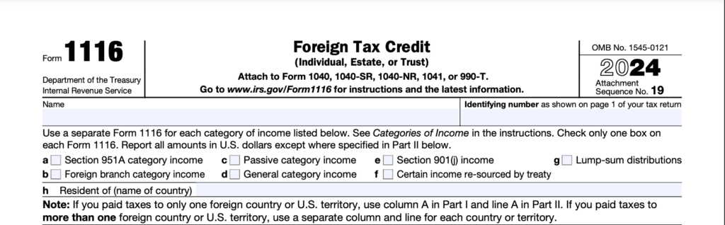 Form 1116
