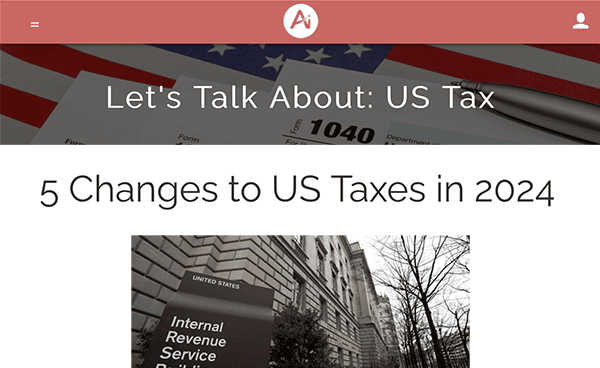 AngloInfo | 5 Changes to US Taxes in 2024