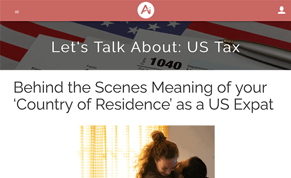 AngloInfo | Behind the Scenes Meaning of your ‘Country of Residence’ as a US Expat